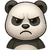 😡 Эмодзи «😍 Набор эмоджи с эмоциями панды» для Telegram