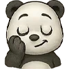 🤭 Эмодзи «😍 Набор эмоджи с эмоциями панды» для Telegram