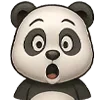 😲 Эмодзи «😍 Набор эмоджи с эмоциями панды» для Telegram