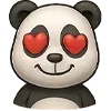 Эмодзи 😍 Набор эмоджи с эмоциями панды для Telegram — скачать