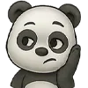 😪 Эмодзи «😍 Набор эмоджи с эмоциями панды» для Telegram