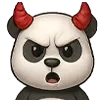 😈 Эмодзи «😍 Набор эмоджи с эмоциями панды» для Telegram