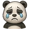 😭 Эмодзи «😍 Набор эмоджи с эмоциями панды» для Telegram