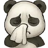 🤧 Эмодзи «😍 Набор эмоджи с эмоциями панды» для Telegram