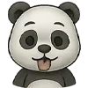 😝 Эмодзи «😍 Набор эмоджи с эмоциями панды» для Telegram