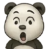 😲 Эмодзи «😍 Набор эмоджи с эмоциями панды» для Telegram