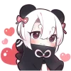 💕 Эмодзи «Панда тян» для Telegram
