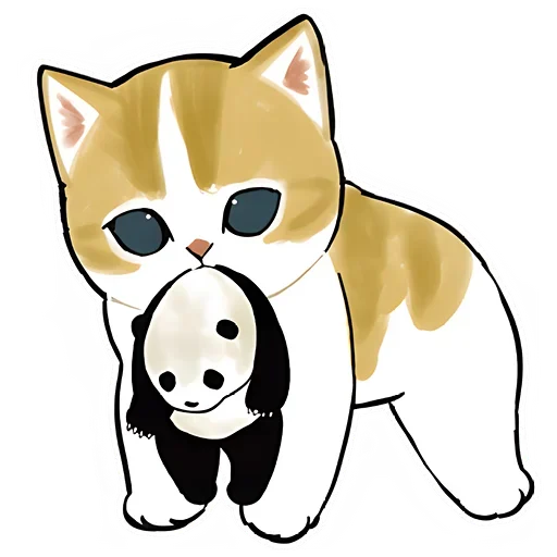 😊 Стикер «Панда и Котик» для Telegram