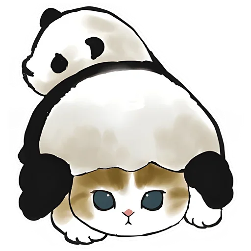 🤪 Стикер «Панда и Котик» для Telegram