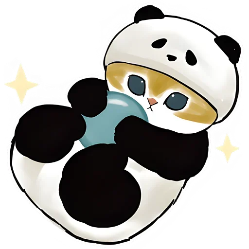 🤪 Стикер «Панда и Котик» для Telegram