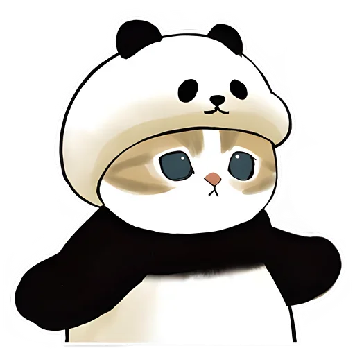🥺 Стикер «Панда и Котик» для Telegram