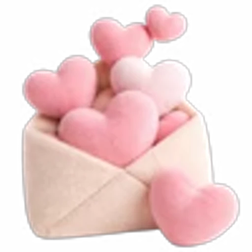 💗 Эмодзи «Буквы-сердечки к 14 февраля, векторные, и мишки» для Telegram