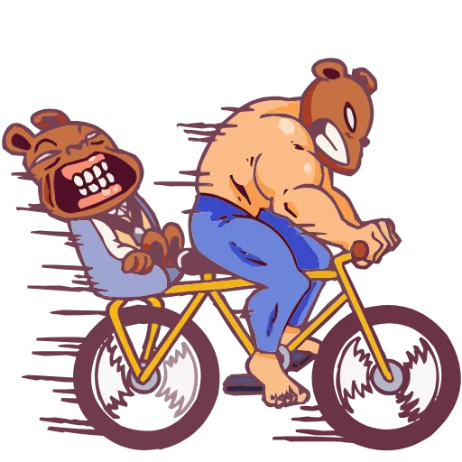 🚲 Эмодзи «Набор эмоджи «Папа-медведь» из ВК в качестве» для Telegram