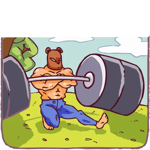 💪 Эмодзи «Набор эмоджи «Папа-медведь» из ВК в качестве» для Telegram