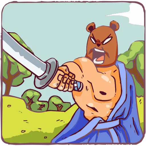 🗡 Эмодзи «Набор эмоджи «Папа-медведь» из ВК в качестве» для Telegram