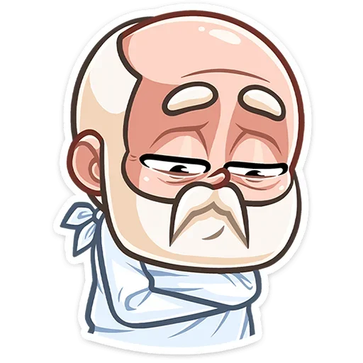 ☹ Стикер «Деда Мороз» для Telegram