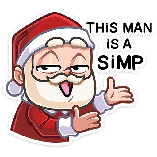 ☺ Стикер «Деда Мороз» для Telegram