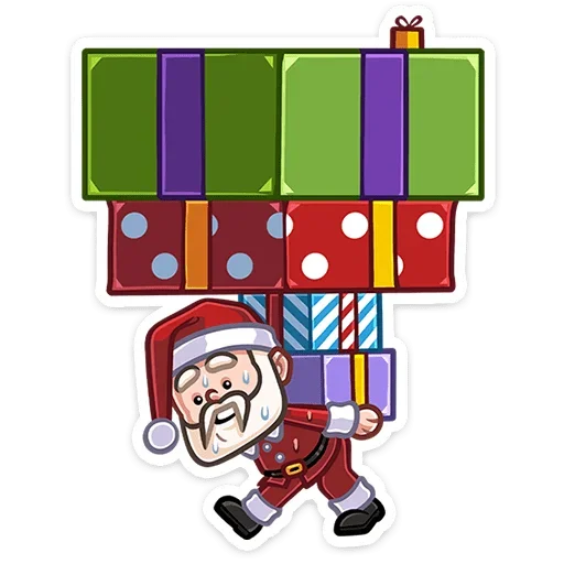 🎁 Стикер «Деда Мороз» для Telegram