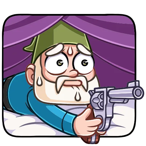 🔫 Эмодзи «Деда Гном» для Telegram