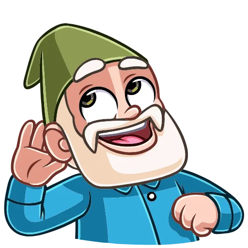 🙉 Эмодзи «Деда Гном» для Telegram