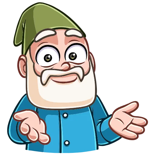 🤷‍♂ Эмодзи «Деда Гном» для Telegram