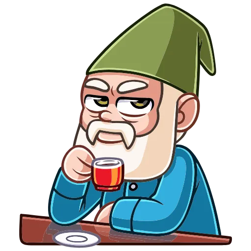 🤔 Эмодзи «Деда Гном» для Telegram