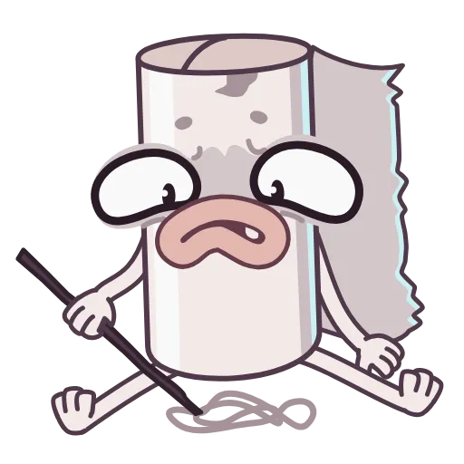 😟 Эмодзи «Туалетная Бумажка» для Telegram