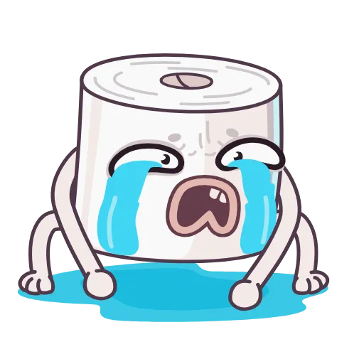 😭 Эмодзи «Туалетная Бумажка» для Telegram