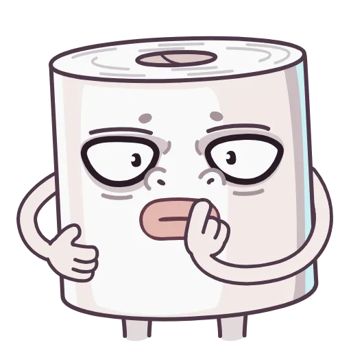 🤤 Эмодзи «Туалетная Бумажка» для Telegram
