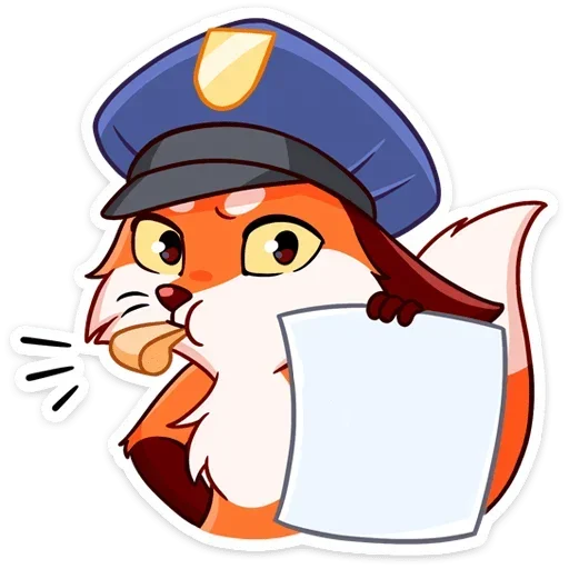 👮‍♀️ Стикер «Паппи 2.0 без надписей» для Telegram