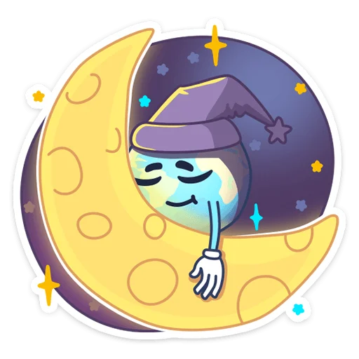 😴 Стикер «Парад планет» для Telegram