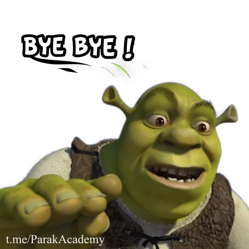 Стикерпак Parak Shrek для Telegram