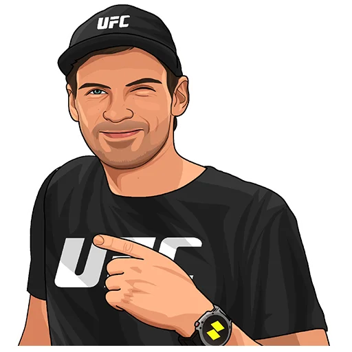 Стикерпак PARIMATCH + UFC для Telegram — скачать
