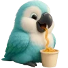 🍝 Эмодзи «Попугай Сан» для Telegram