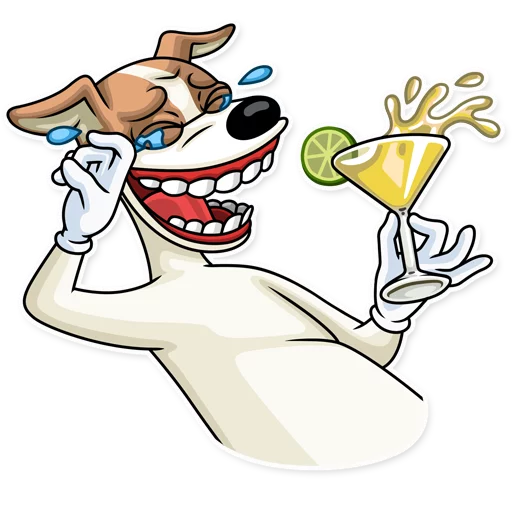 Стикерпак Party Dog для Telegram — скачать