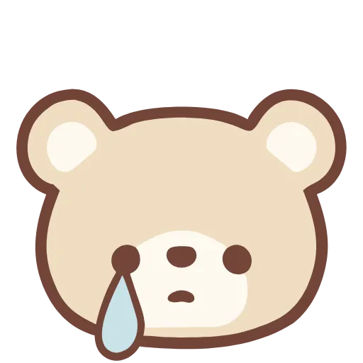 😢 Эмодзи «Pastel Bear» для Telegram