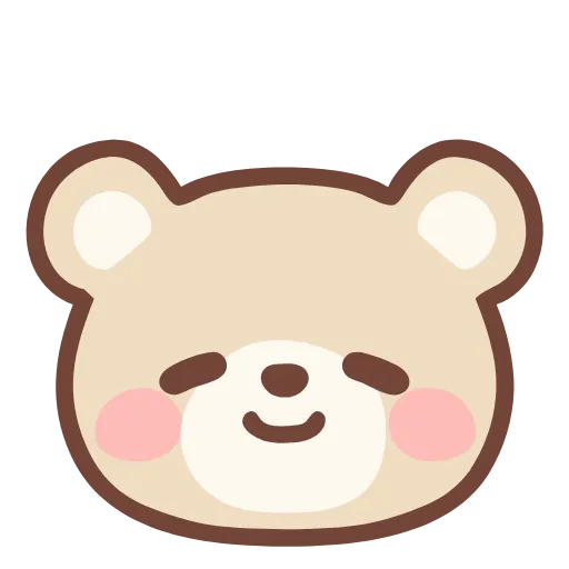 ☺️ Эмодзи «Pastel Bear» для Telegram