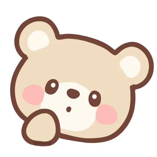 🤔 Эмодзи «Pastel Bear» для Telegram