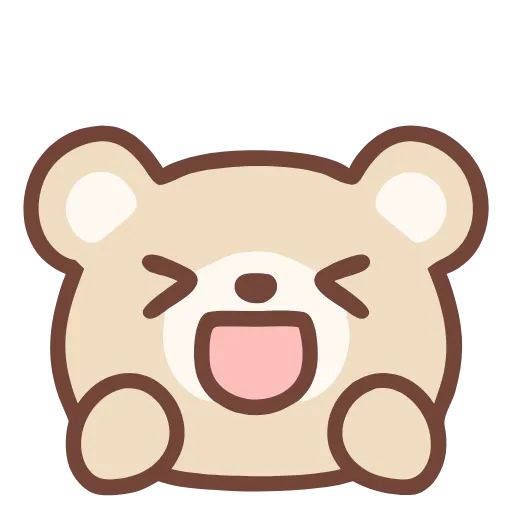 😆 Эмодзи «Pastel Bear» для Telegram