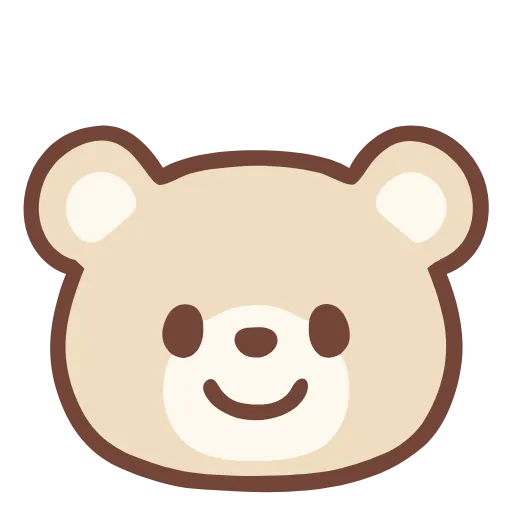 🙂 Эмодзи «Pastel Bear» для Telegram