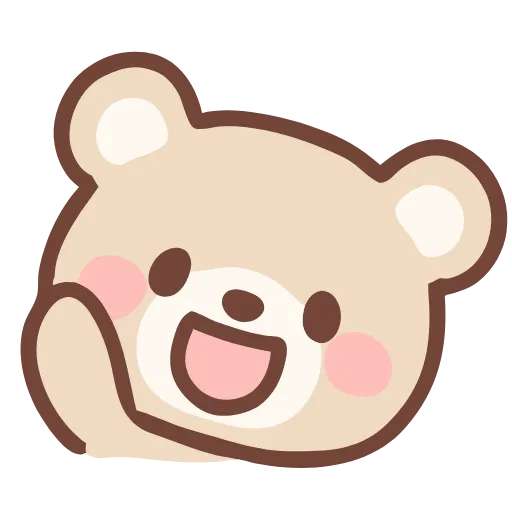 👋 Эмодзи «Pastel Bear» для Telegram