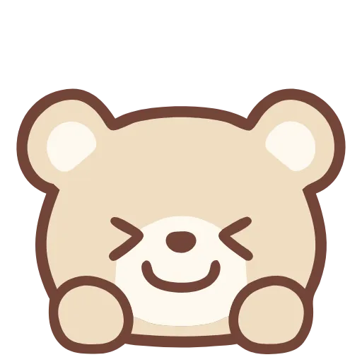 😆 Эмодзи «Pastel Bear» для Telegram