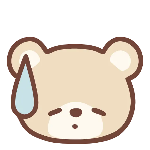 😓 Эмодзи «Pastel Bear» для Telegram