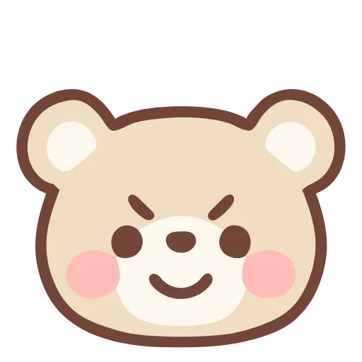 😈 Эмодзи «Pastel Bear» для Telegram