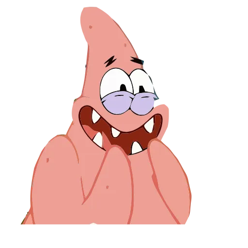 Стикерпак Patrick Sponge bob Square pants для Telegram — скачать