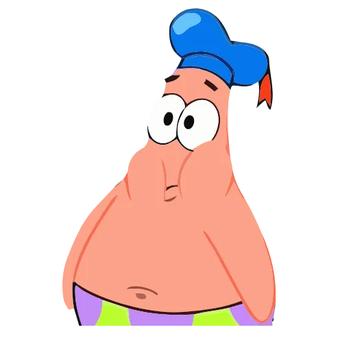 😋 Стикер «Patrick Sponge bob Square pants» для Telegram