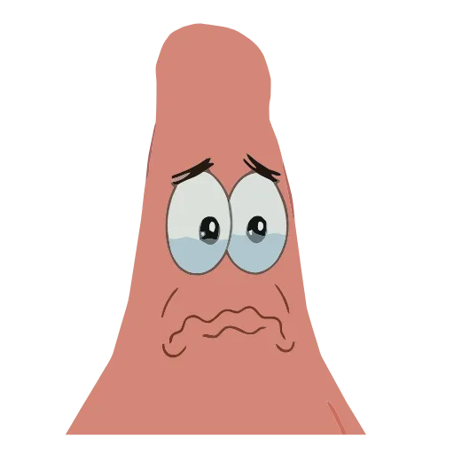 😢 Стикер «Patrick Sponge bob Square pants» для Telegram