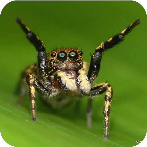 🕷 Стикер «Паучки-Попрыгунчики» для Telegram