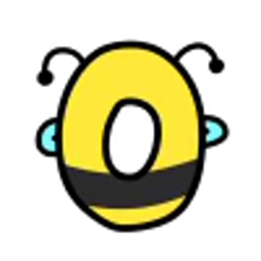 0️⃣ Эмодзи «Пчелиный алфавит, анимированный» для Telegram