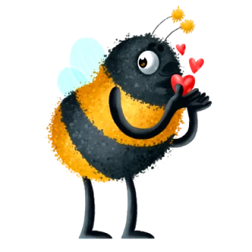 😘 Стикер «Пчелка Бзз» для Telegram